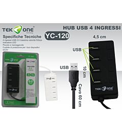 HUB USB 2 0 3 INGRESSI