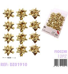 FIOCCHI REGALO ORO LUCIDO 12PZ