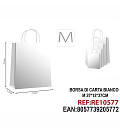SACCHETTO DA REGALO M BIANCO 27*12*37