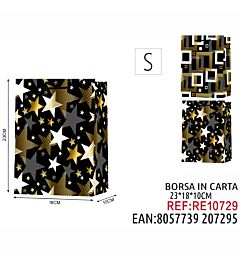 BORSA IN CARTA DA REGALO SALDATO ORO OPACO S 23*18