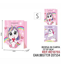 BORSA IN CARTA DA REGALO FANTASIA S 23*18*10CM