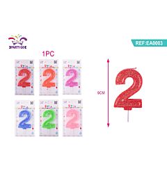 CANDELE DI COMPLEANNO NUMERI 2Party Go