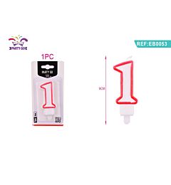 CANDELE DI COMPLEANNO NUMERI 1Party Go