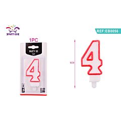 CANDELE DI COMPLEANNO NUMERI 4Party Go