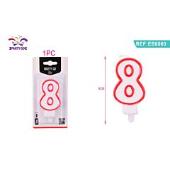 CANDELE DI COMPLEANNO NUMERI 8Party Go