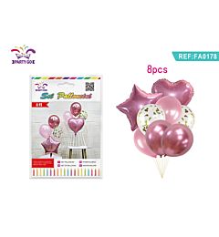 8PC SET PALLONCINI
