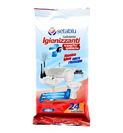 SALVIETTE IGIENIZZNTI SUPERFICI BAGNO 24PZ