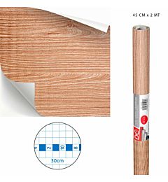 DC CASA CARTA ADES.PVC LEGNO 45CMX2M M016-1
