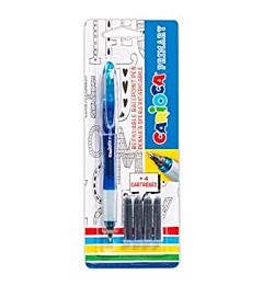 CARIOCA PENNA ROLLER RICARICABILE PRIMARY BLU +4 CARTUCCECarioca