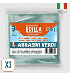 ABRASIVI VERDI 3 PZ. CM.15X15La Briantina