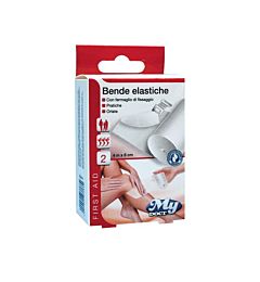 CEROTTI BENDE ELASTICHE 4MX6CM 2 PZ CON FERMAGLIOMy Doct
