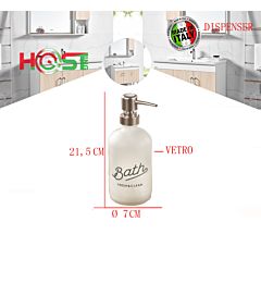 HOSTING DISPENSER SAPONE LIQUIDO VETROHosting