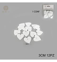 DEC.IN LEGNO CUORE 3CMX12PZ