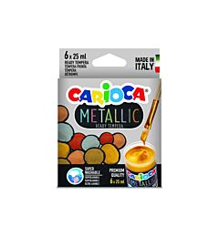 TEMPERA CARIOCA METALLIC SCAT.6 VASI 25 ML.  KO026Carioca