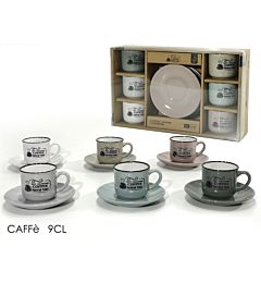 BOX TAZZINE CAFFE  6+6 9CL 6ASS