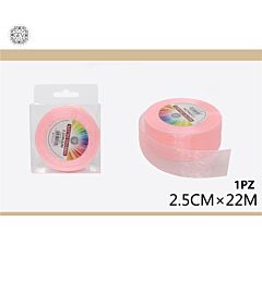 NASTRO ORGANZA 2.5CMX22MT ROSA