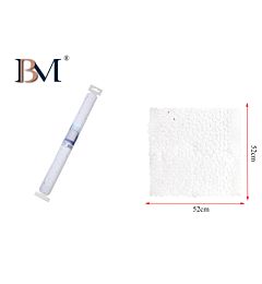 TAPPETO ANTISCIVOLO DOCCIA  52X52CM BIANCOBM