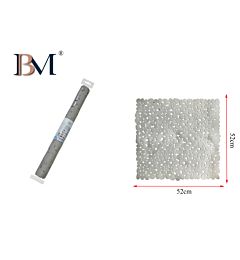 TAPPETO ANTISCIVOLO DOCCIA  52X52CM GRIGIOBM