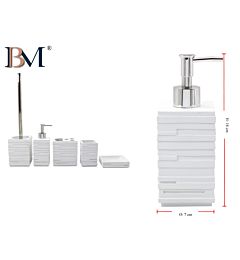 DISPENSATORE DI SAPONE IN RESINA 7X7X18 CM