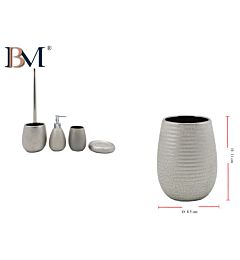 TAZZA DA BAGNO IN CERAMICA  MISURA: 8.5X11 CMBM