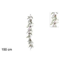 GHIRLANDA FOGLIE INNEVATE 150 CM B2M-H21107C