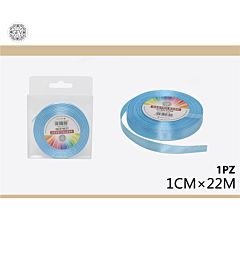 NASTRO RASO CELESTE 1CM/22M