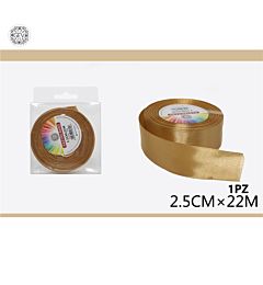 NASTRO RASO ECRU  2.5CM/22M