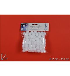 PALLINE OVATTA 2CM 110 PEZZI ART. ZH6659