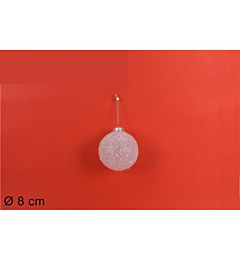 PALLA 8CM FILI LAMINATI BIANCA IN DISPLAY ART.SM02