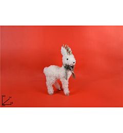 RENNA C/PELLICCIA PIGNE BACCHE 40CMSILVER DY212034