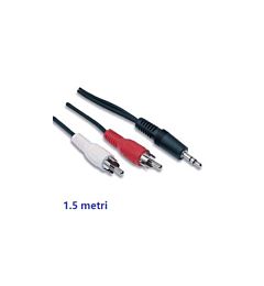 CA-412 CAVO AUDIO JACK3.5MM-2RCA M/M 1.5MT