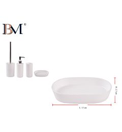 PORTASAPONE IN PLASTICA SATINATO 13X8.5X2.7CMBM