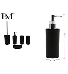 DISPENSER PER SAPONE SATINATO 6.7X20CM NEROBM