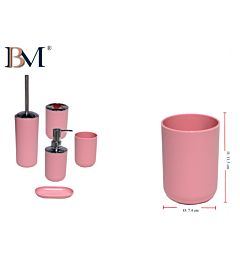 BICCHIERE DA BAGNO IN PLASTICA 7.4X7.4X10.5BM