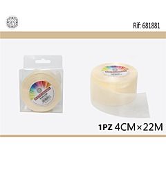 NASTRO ORGANZA PANNA 4CM/22M