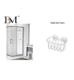 CESTELLO CROMATO PORTAOGGETTI DA BAGNOBM