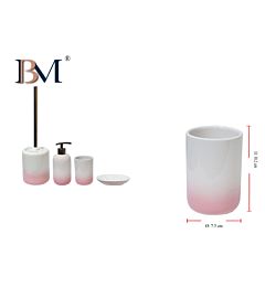 TAZZA DA BAGNO IN CERAMICA  MISURA: 7X10.2 CMBM