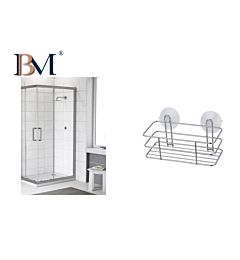 CESTELLO CROMATO PORTAOGGETTI DA BAGNOBM