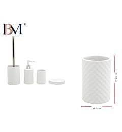 TAZZA DA BAGNO IN CERAMICA  MISURA: 7.4X10.5 CMBM