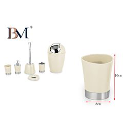 BICCHIERE DA BAGNO IN PLASTICA  8X8X9.8CMBM