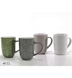 TAZZONE 40CL MAIOLICA 4ASS