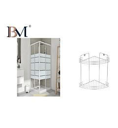 CESTELLO PORTAOGGETTI CROMATO 2 PIANIBM