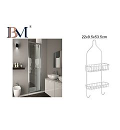 CESTELLO CROMATO PORTAOGGETTI DA BAGNO