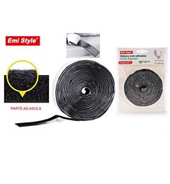 EMI VELCRO CON ADESIVE NERO 2.0CM*6M