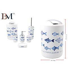 PATTUMIERA DECORATA, MISURA: 19X19X31.5CM