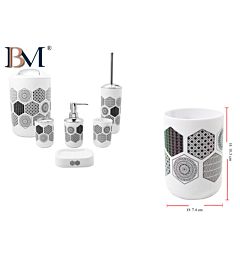 TAZZA/BICCHIERE DA BAGNO, MISURA 7.4X7.4X10.5 CMBM