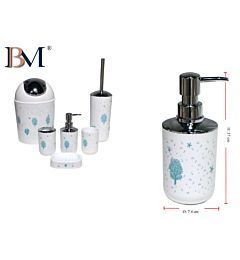 DISPENSER PER SAPONE DECORATO MISURA: 7.4X7.4X17CM