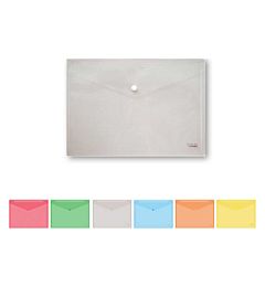 BUSTA C/BOTTONE        PPL A5 24X17 COL.TRASP.0138