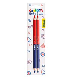 CARIOCA RED&BLUE MAXI PENCIL BLISTER 2PCS