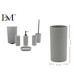 BICCHIERE DA BAGNO IN PLASTICA SATINATO 6.7X13CM